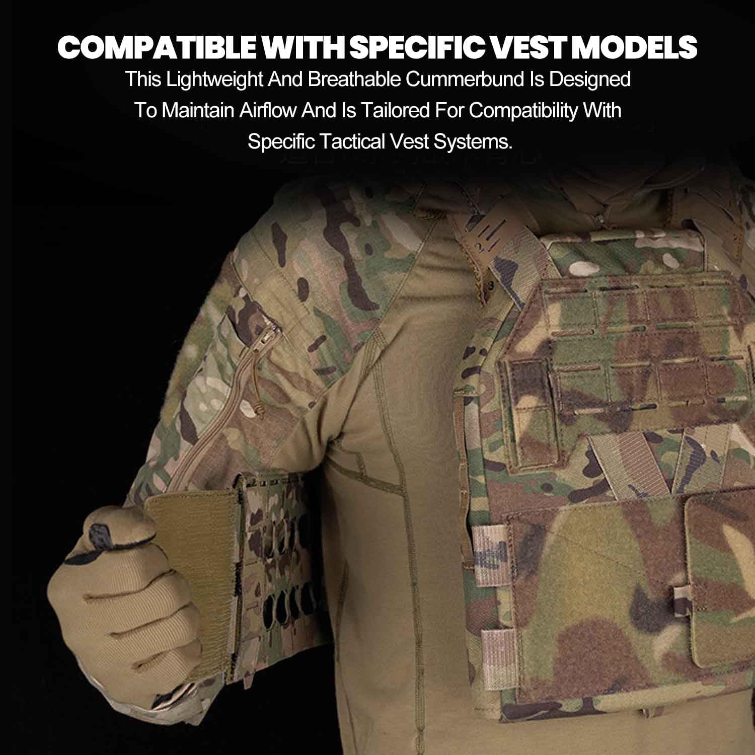 2PCS Lightweight Nylon Tactical MOLLE Panels, Quick-Release Accessory Fit K Series & Team Activities(55 * 13cm 0.24kg)