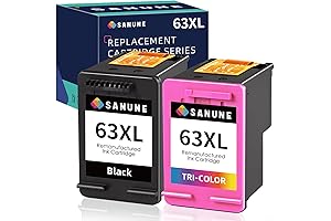 Remanufactured Ink Cartridges for HP 63XL Ink