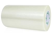 Vista 10 de BOMEI PACK Cinta de embalaje reforzada de fibra ancha de 8 pulgadas, cinta de fleje de filamento de fibra de vidrio bidireccional resistente