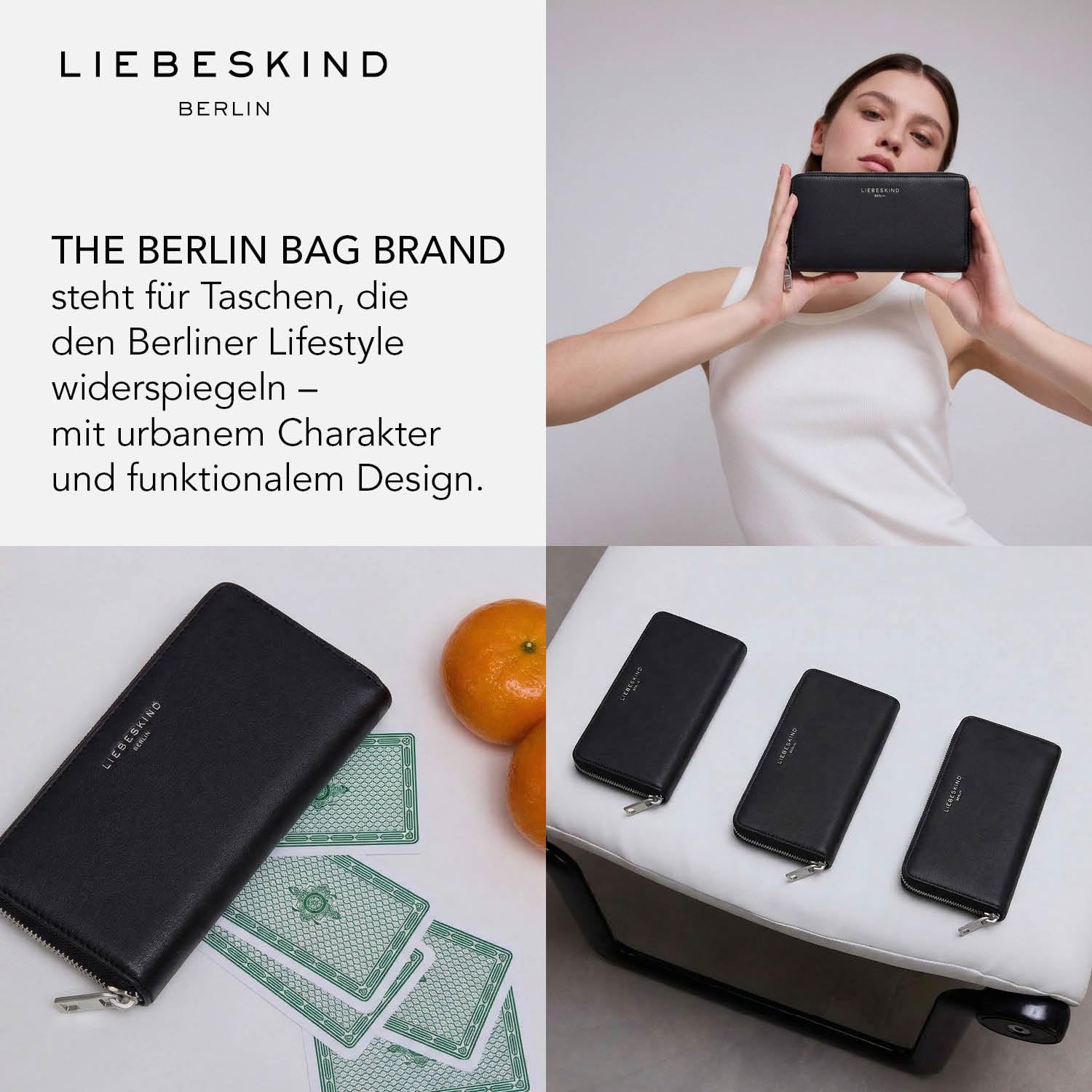 Liebeskind Berlin Geldbörse Damen Gigi Leder groß RFID-Schutz