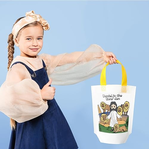 Miniatura 5 de 36 bolsas cristianas para colorear para niños, manualidades cristianas, suministros de escuela dominical, regalos religiosos para niños (cristiano)