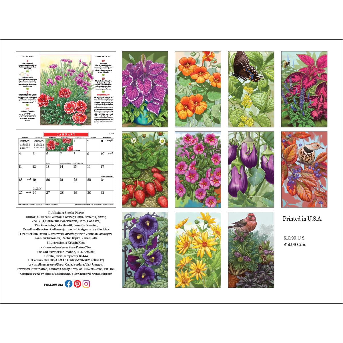The 2026 Old Farmer's Almanac Gardening Wall Calendar - Image 2