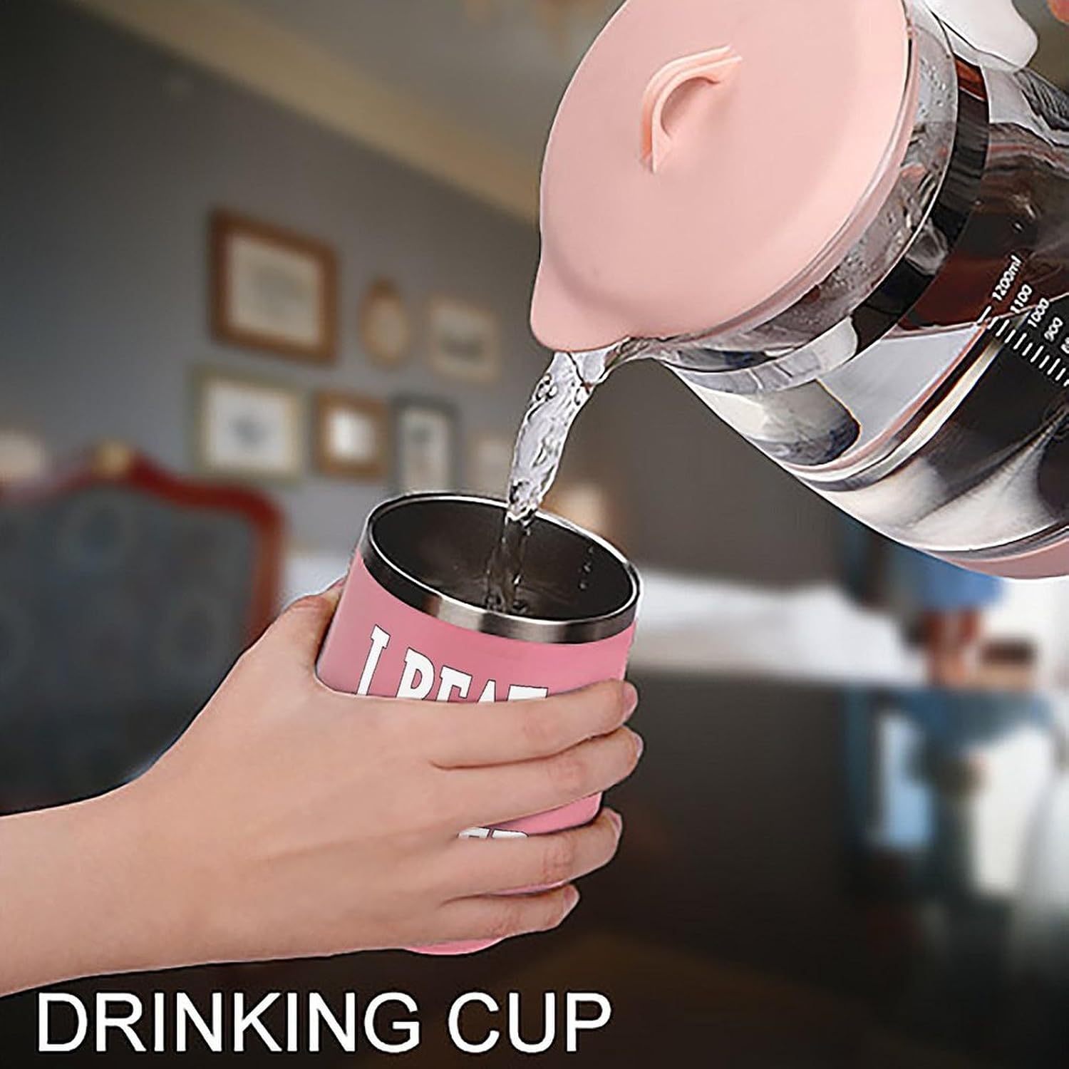 I Beat Lung Cancer Insulated Drinking Cup Stainless Steel Coffee Mug Wine Tumbler with Lid 12OZ