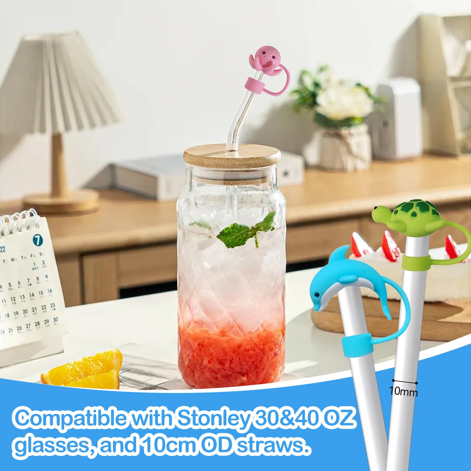 Lot De 5 Capuchons De Paille Pour Tasse Stanley, Bouchon De Paille En