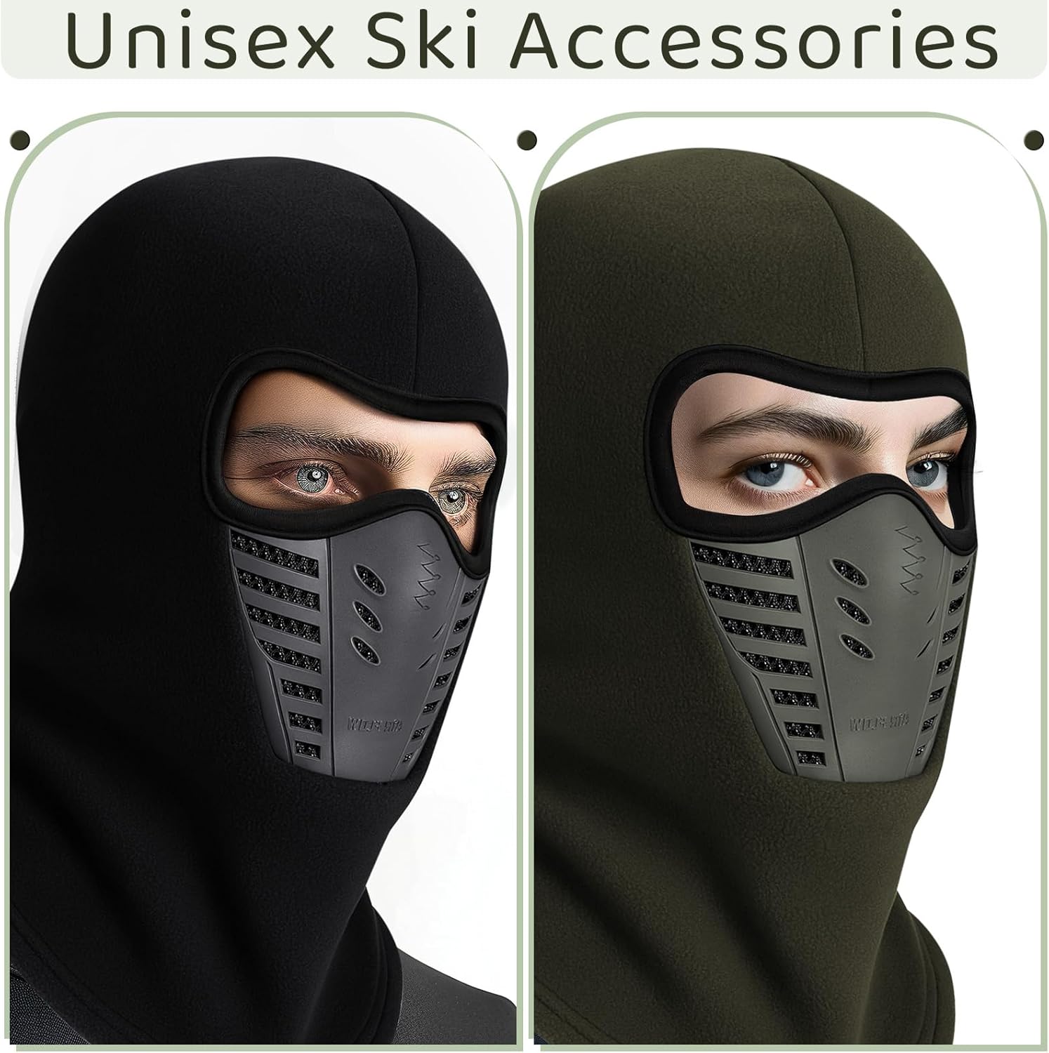Eurzom 3 Pack Ski Mask for Men 3D Thermal Winter Face Mask Wind Proof Breathable Balaclava Motorcycle Face Shield for Men Women - Image 4