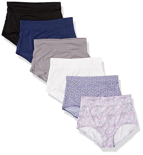 Warner's womens Blissful Benefits Dig-free Comfort Waistband Microfiber Brief 6-pack