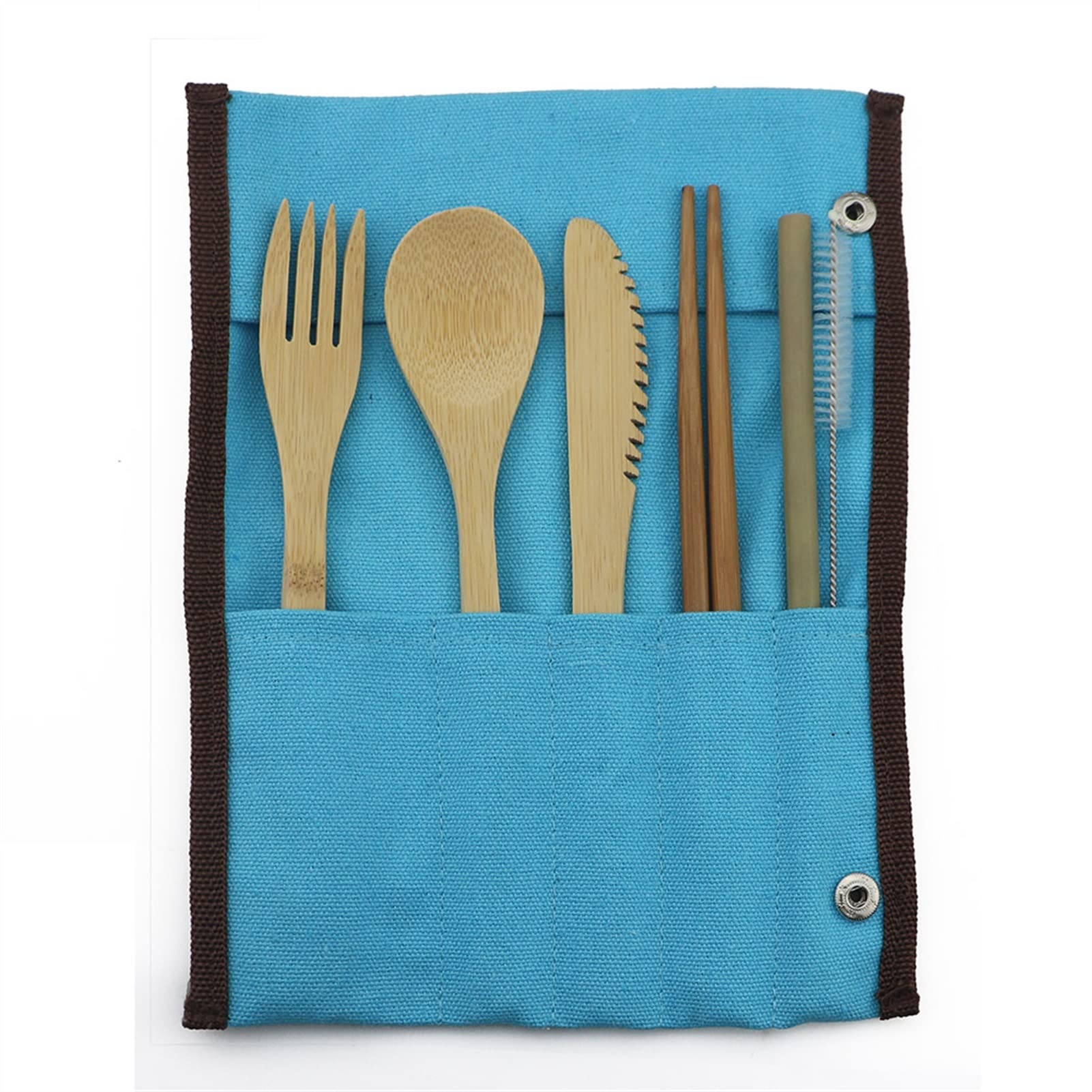 Ensemble de Couverts Japonais Portables et écologiques en Bambou, 7 pièces, pour fête, hôtel, Bar, Maison, fête, Exceptionnel