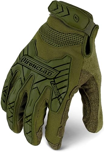 Ironclad Command Tactical Impact, Touch Screen Gloves, TPR Impact Protection, TAA Compliant (1 Pair) IEXT-ICOY-02-S