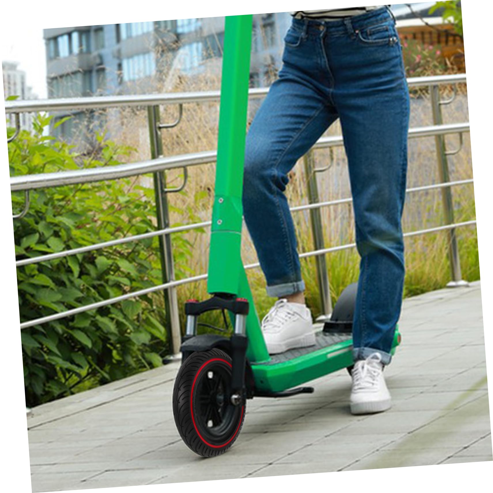 Hemobllo Pneu Nid Abeille pour Scooter Électrique Roue de Remplacement Alvéolée Compatible Trottinette Facile Installer