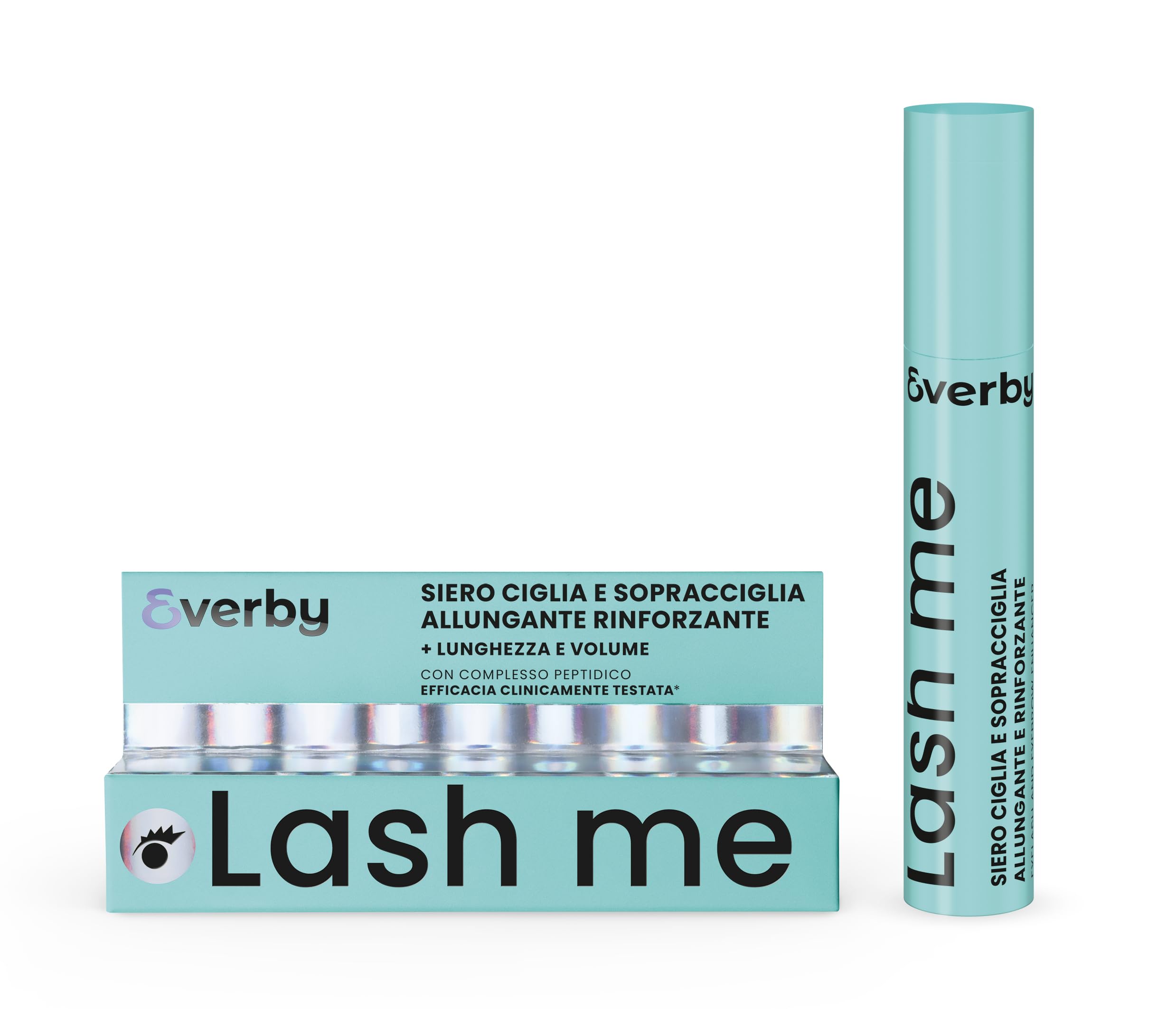 EVERBY | Lash Me - Siero Ciglia e Sopracciglia 3,5ml, Siero Ciglia Allungante e Rinforzante con Complesso Peptidico, Made in Italy