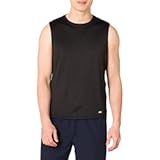 Mens Active Quick Dry Tech Stretch Lightweight Sleeveless Muscle Shirt