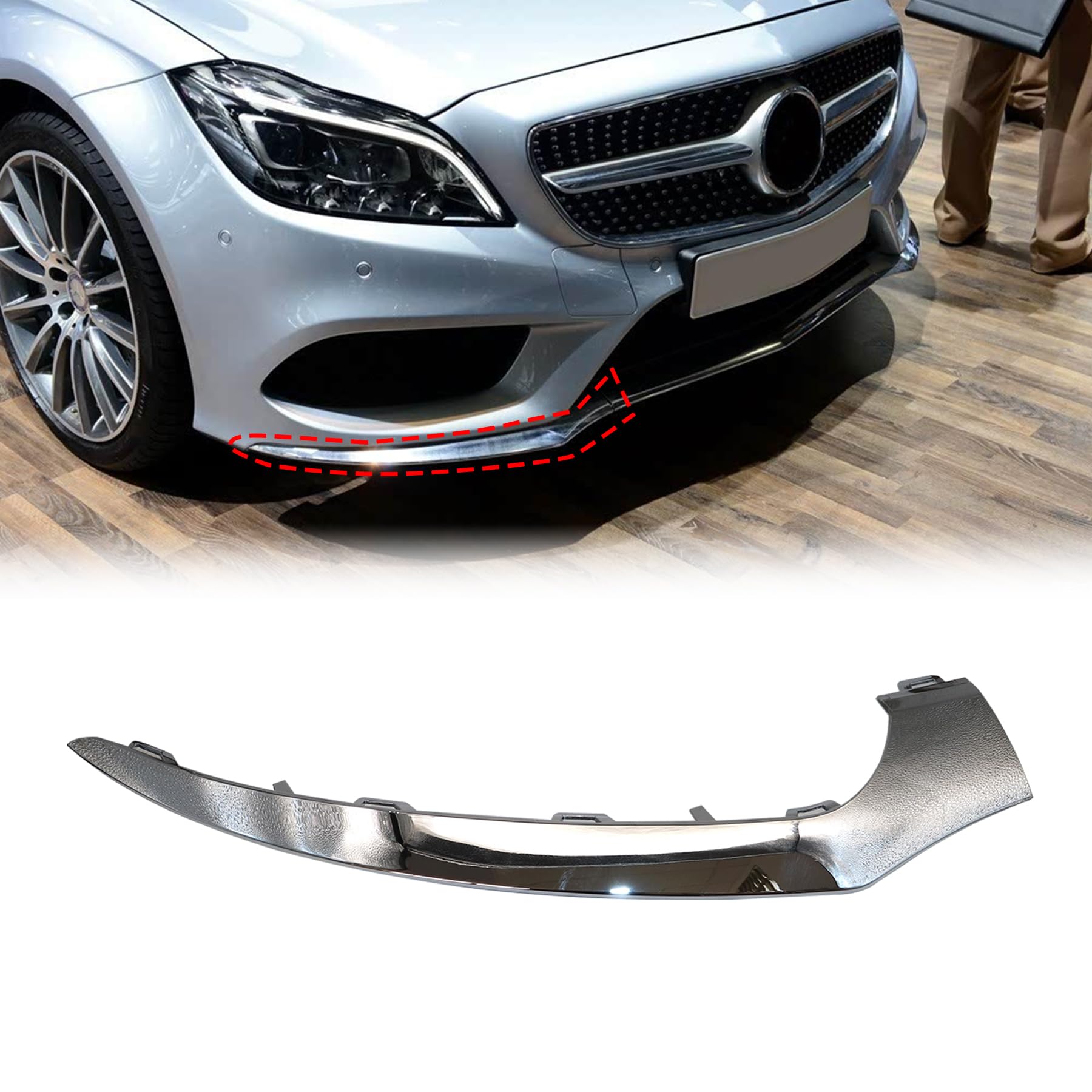 パーツ CLS Amazon.com: XQSMWF Front Bumper Chrome Trim Right fit for Mercedes