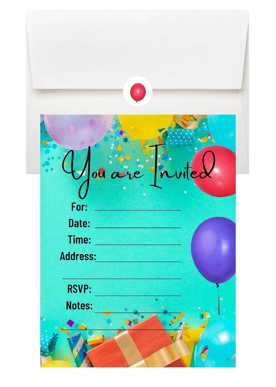 LM STUDIOZ Birthday Invitations comes with Envelopes and Stickers 10