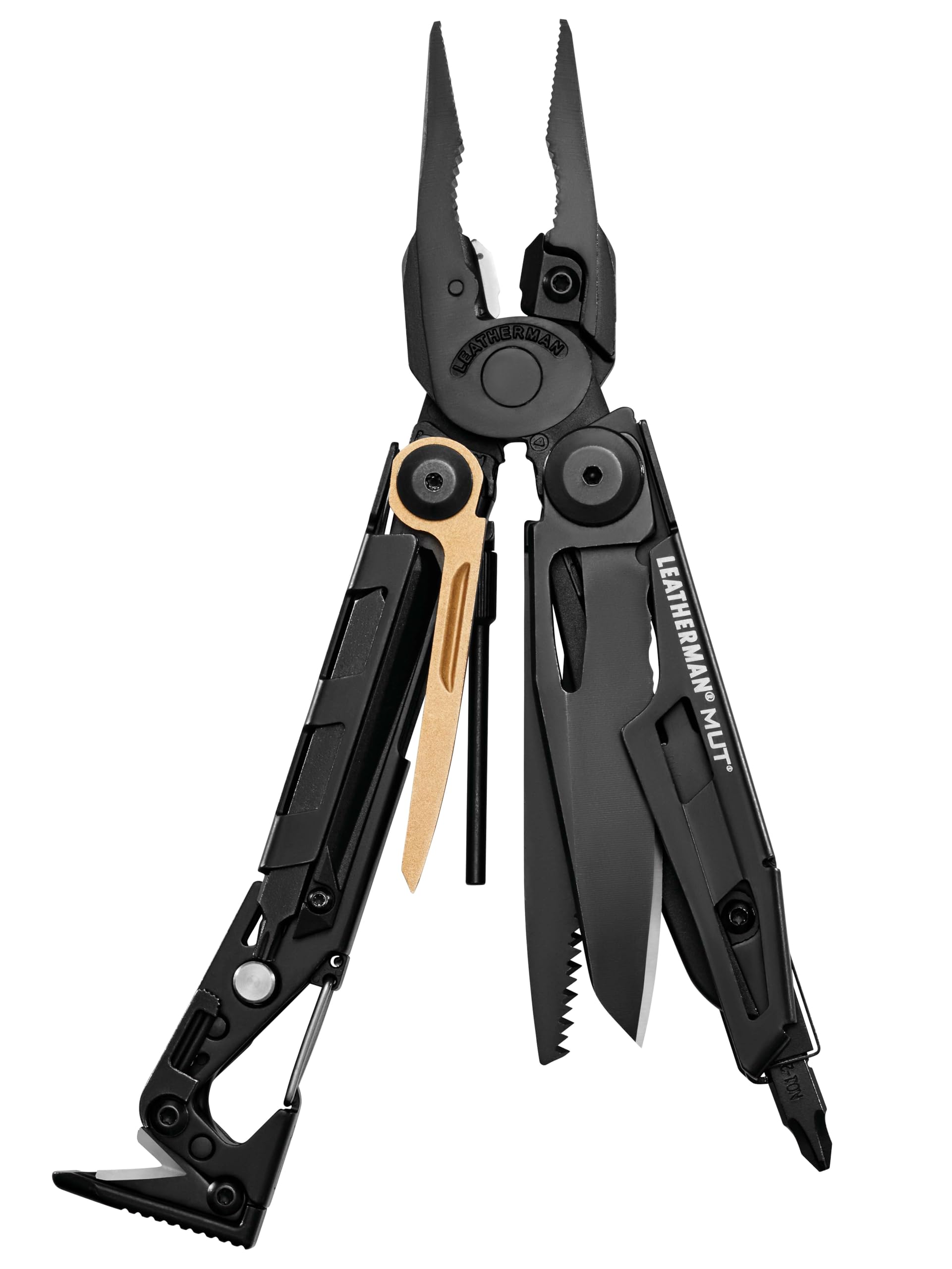 Leatherman MUT Multiutensile - Attrezzo Militare per la Manutenzione con 16 Strumenti - Con Fodero Molle Verde