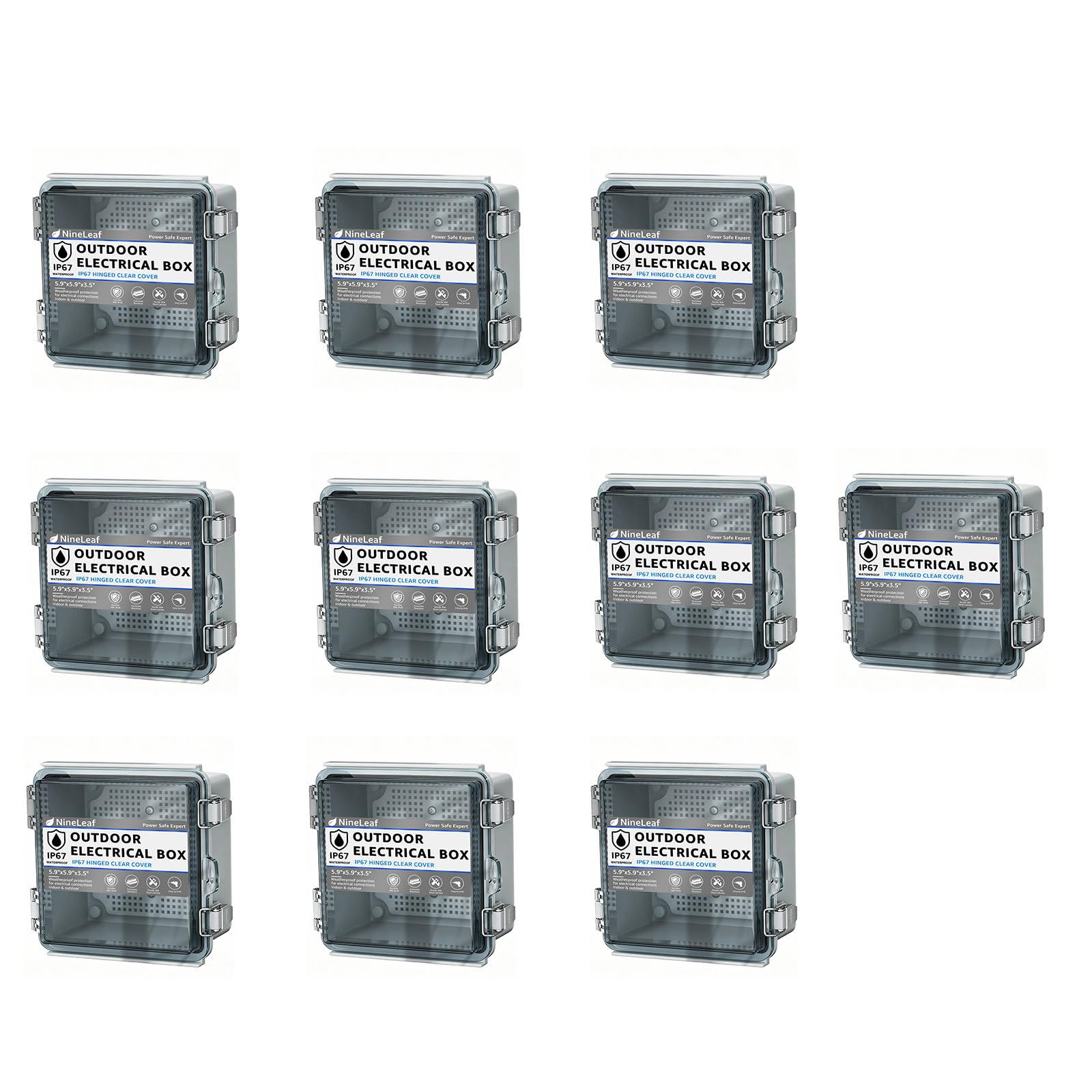 Outdoor Junction Box, IP66 Waterproof Electrical Project ABS Plastic Boxes — Amazon image 15