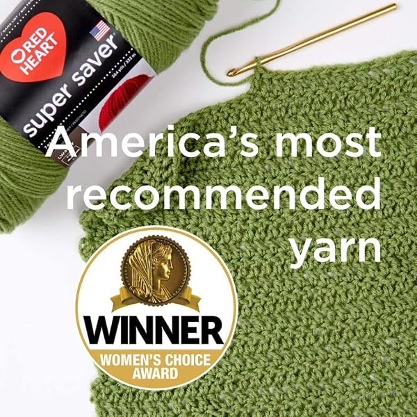 Red Heart Super Saver Metallic red Yarn - 3 Pack of 5oz/142g - Acrylic - 4 Medium (Worsted) - 255 Yards - Knitting/Crochet by Red Heart - Image 3