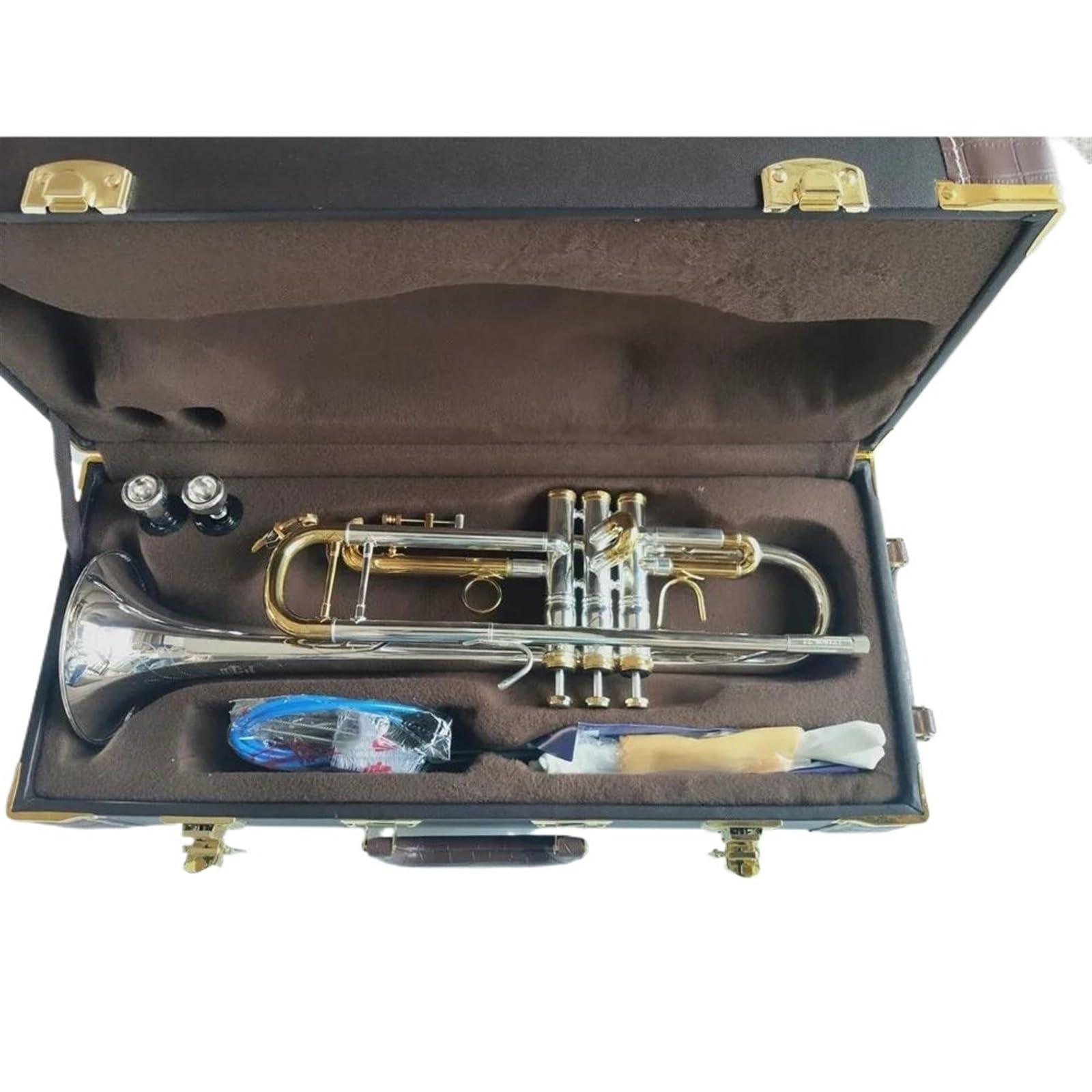 Tromba Per Principianti Tromba Doppio Si Bemolle Placcato Argento Tromba Professionale Strumenti Musicali Ottone