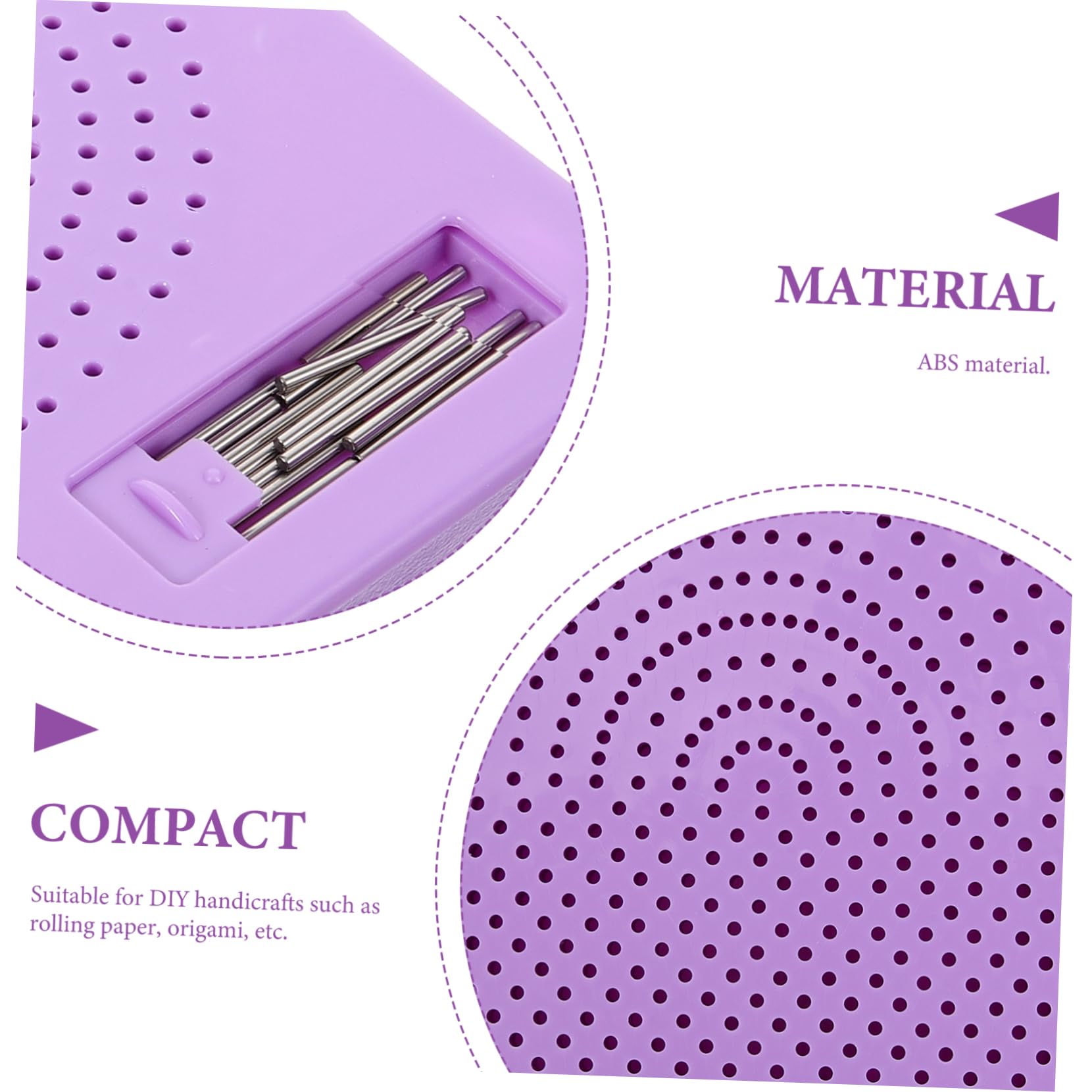 OSALADI Portable Quilling Crafts Tool Quilling Paper Tray Abs Material DIY Handmade Craft