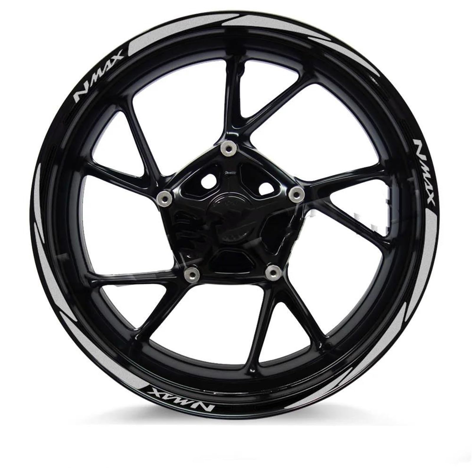 Hjkdsz Style 7 Motorcycle Stickers Reflective Wheel Rim For Nmax 125 155 160 Nmax155 Nmax160 Nmax125(Style 7)