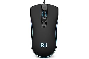 Rii RM105 Wired Mouse with RGB