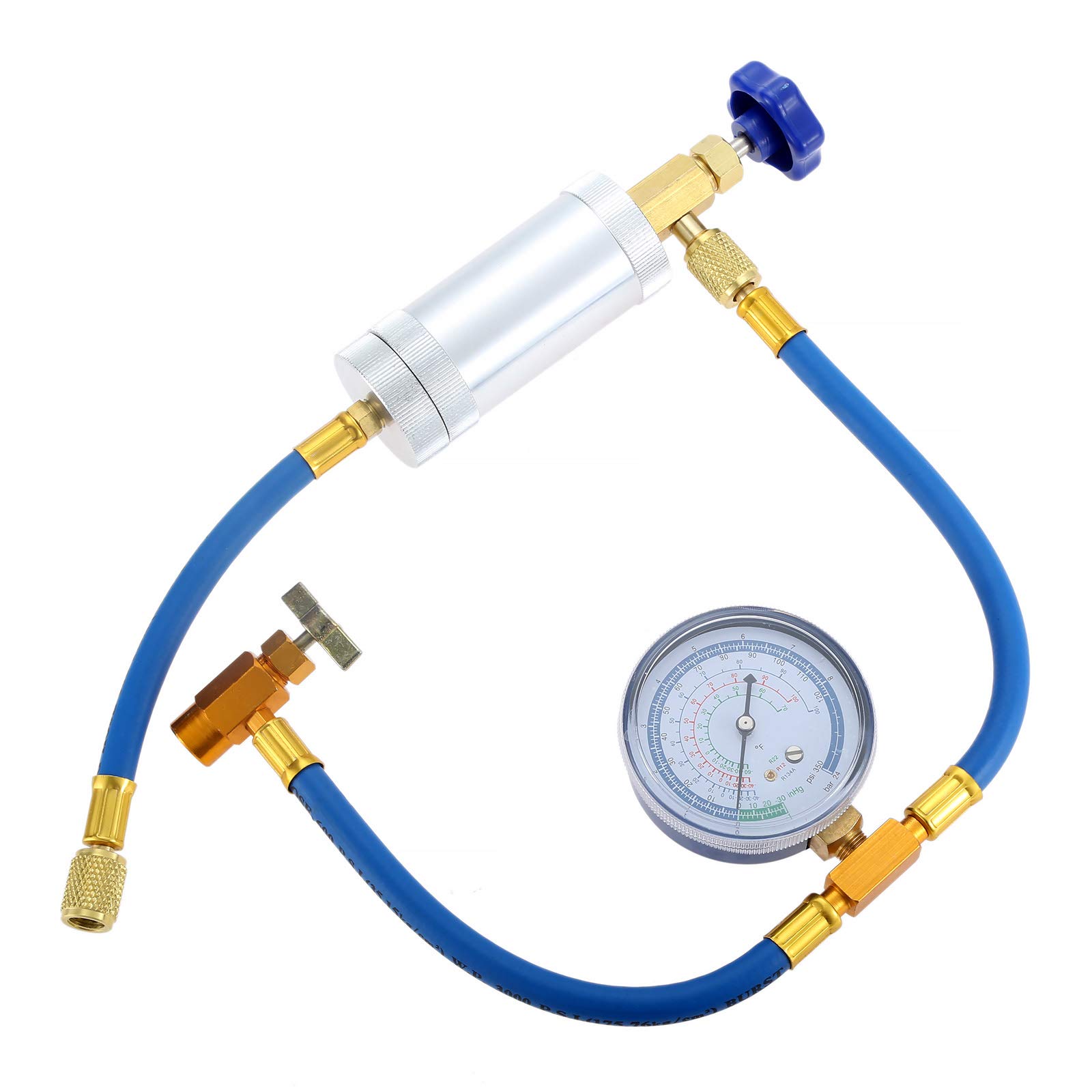 Buy Aupoko AC Oil Injector Tool Kit, R134A Oil Injector with Low Side