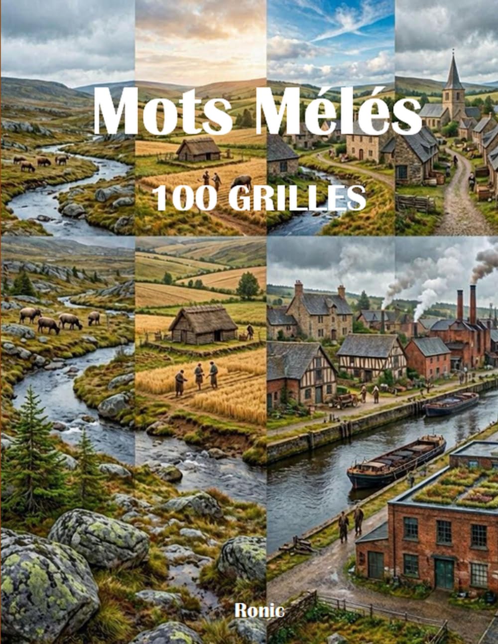 Mots Mêlés Histoire: 100 Grilles Thématiques - 2 par Page - Avec Solutions