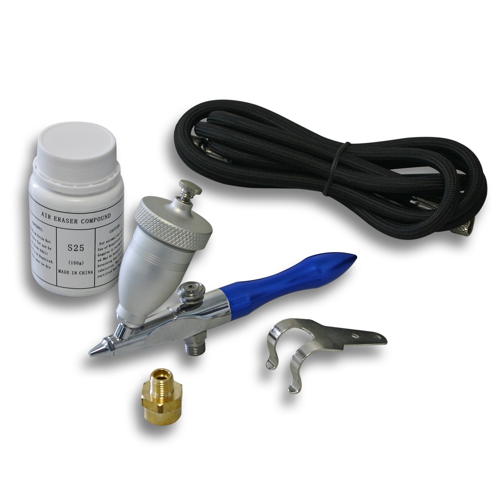 Wiltec Black, Silver-Coloured Airbrush Air Eraser Mini Abrasive Sand Blasting Gun Sandblaster Blasting Tool Spray Machine