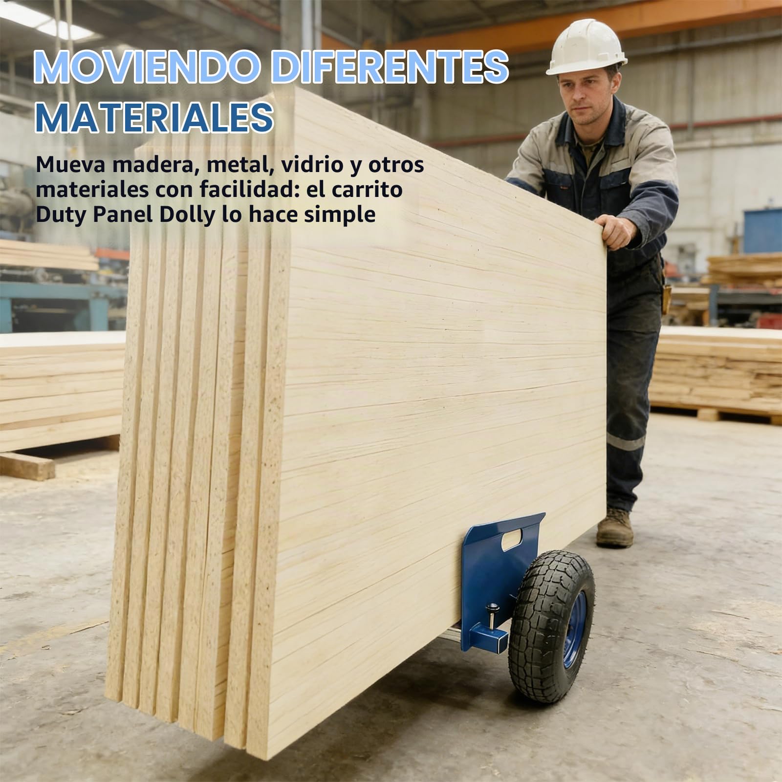 Carro de placas, carga de 500 kg | Mudanza de paneles de yeso ajustable para mármol, paneles de madera, puertas, ventanas, carros