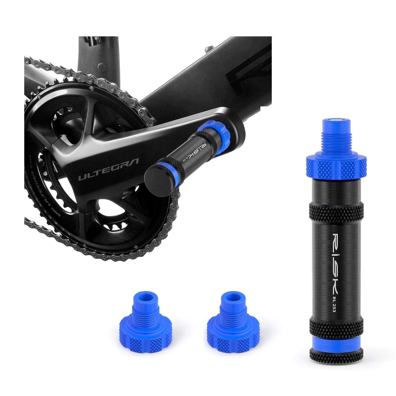TerchPilet Bisiklet pedal dişli onarım seti, sağ, 9/16 inç x 20 TPI krank koruyucu, pedal dişlisi onarım aleti, yedek başlıklı Spor ve Outdoor