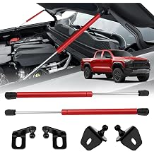 Hood Struts for Chevy Colorado/Canyon GMC 2023 2024 2025 2026, Hood Lift Support, No Drill Front Gas Springs Shocks | Compatible with Chevrolet Colorado Accessories Red