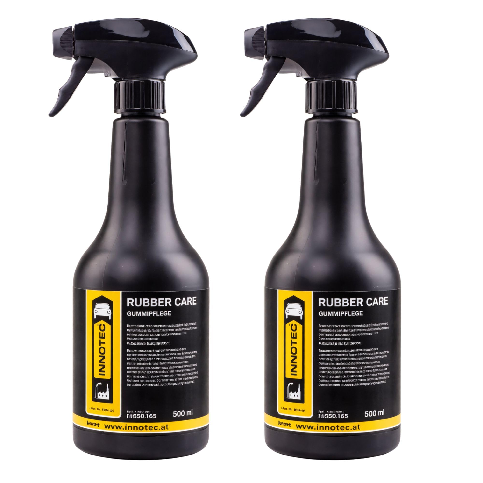 2 Stück INNOTEC Rubber Care 500 ml – professionelle Gummipflege für Fahrzeugdichtungen, Reifen, Türgummis & Kunststoffteile – schützt vor Austrocknung, Versprödung & Frost – pflegt und reinigt