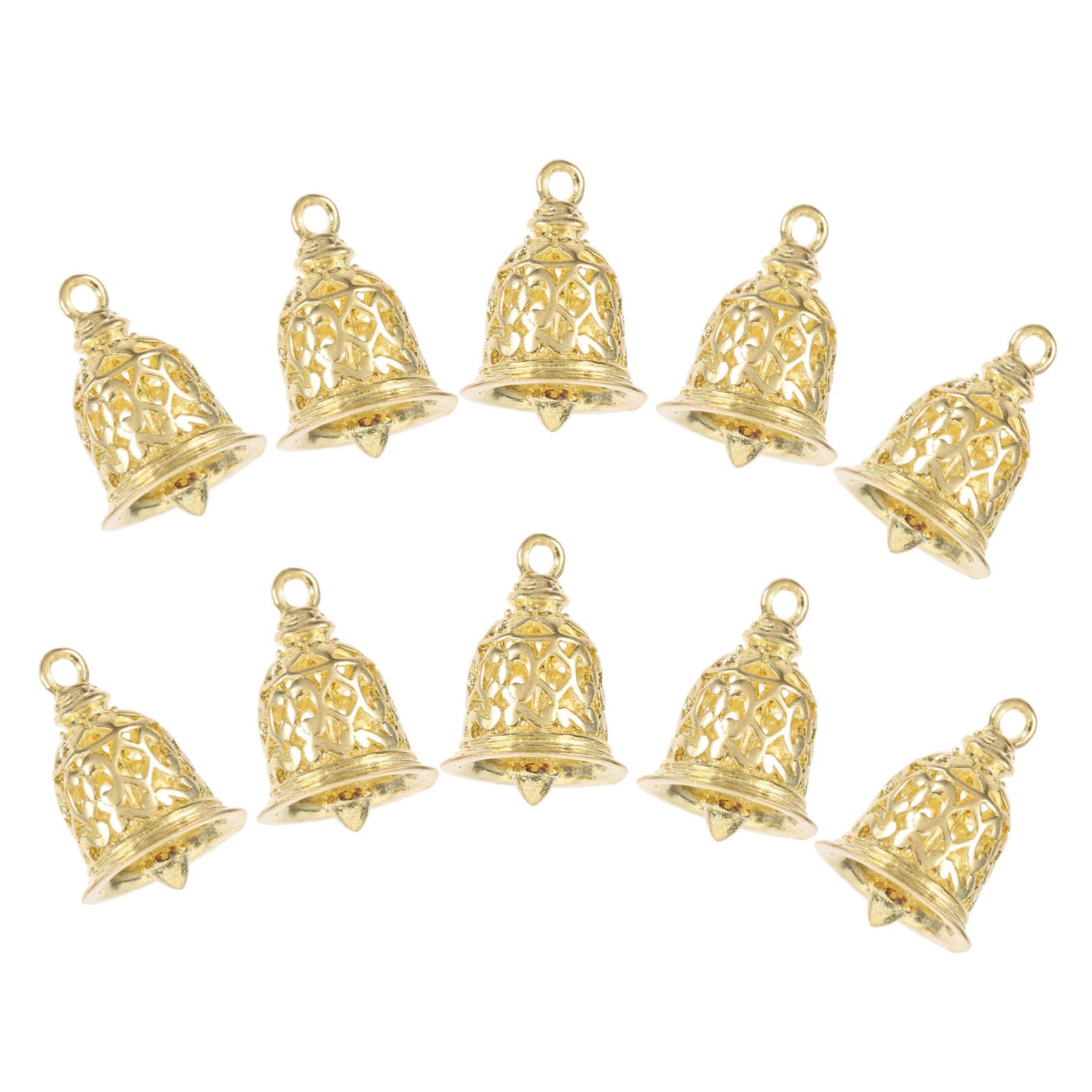 NUOBESTY 50pezzi Campane Decorative per Pendenti Vuoti per Accessori e Borse Colore