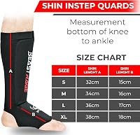 BEAST RAGE Neoprén Lábszárvédő Párnázott Rüsztvédővel - Muay Thai, MMA, Box, Karate Edzéshez - Unisex Fekete S Méret 5