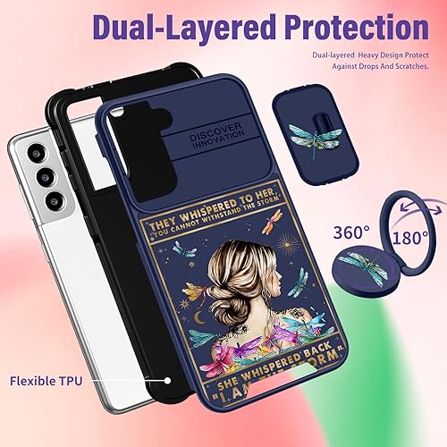 Miniatura 5 de Funda 2 en 1 para Samsung Galaxy S21 para mujeres y niñas, bonita funda femenina para teléfono y adolescente, diseño Kawaii colorido con funda para