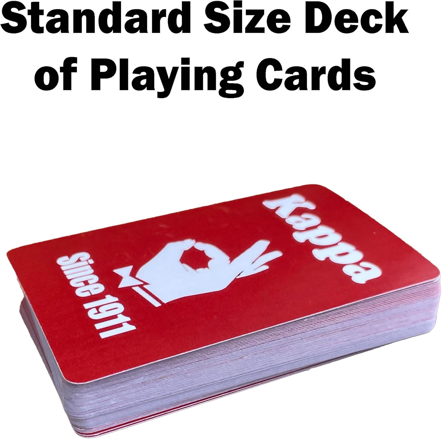 Kappa Fraternity Gift Playing Cards for Games, Party, Decorations- Standard Size (Kappa-1Deck)