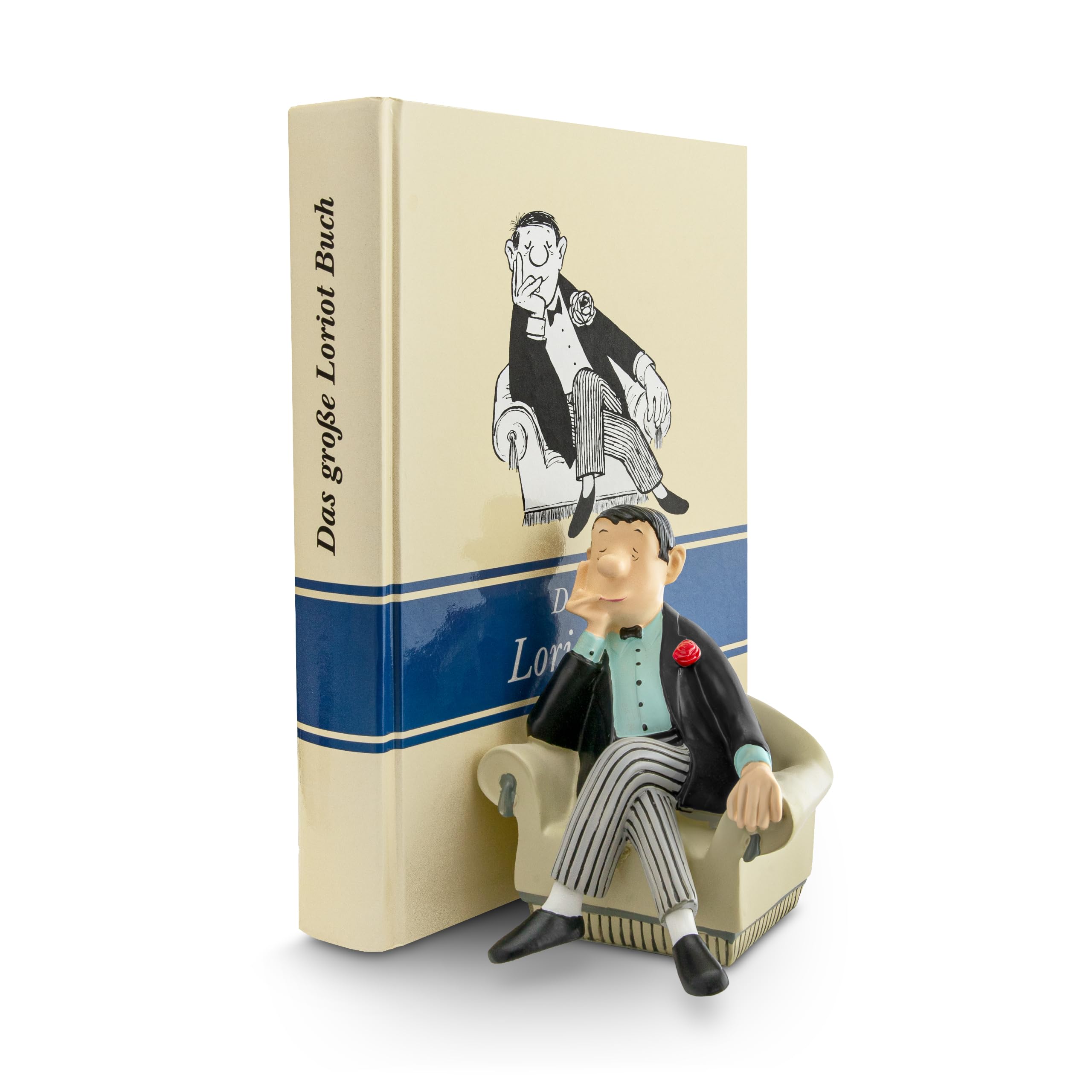 Buchstütze Loriot - Herr im Sessel
