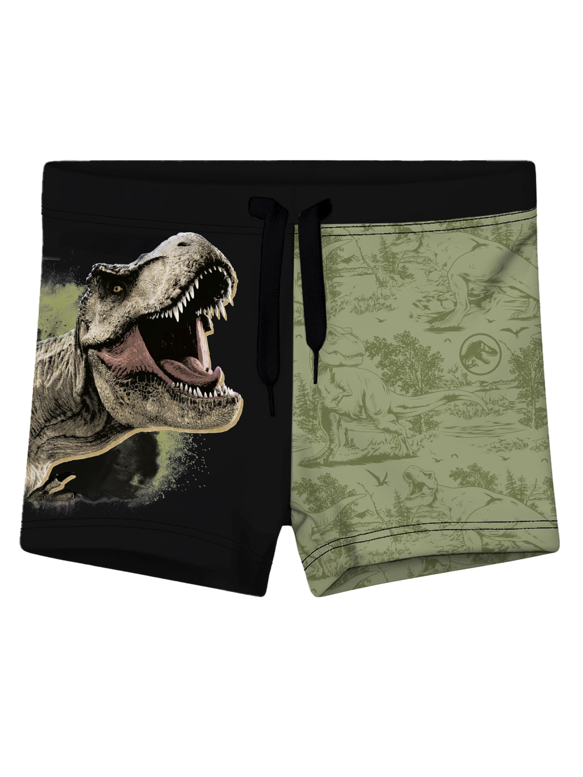 United Labels Jurassic World Short de Bain garçon, Vert/Noir, 134/140, Mode Enfant