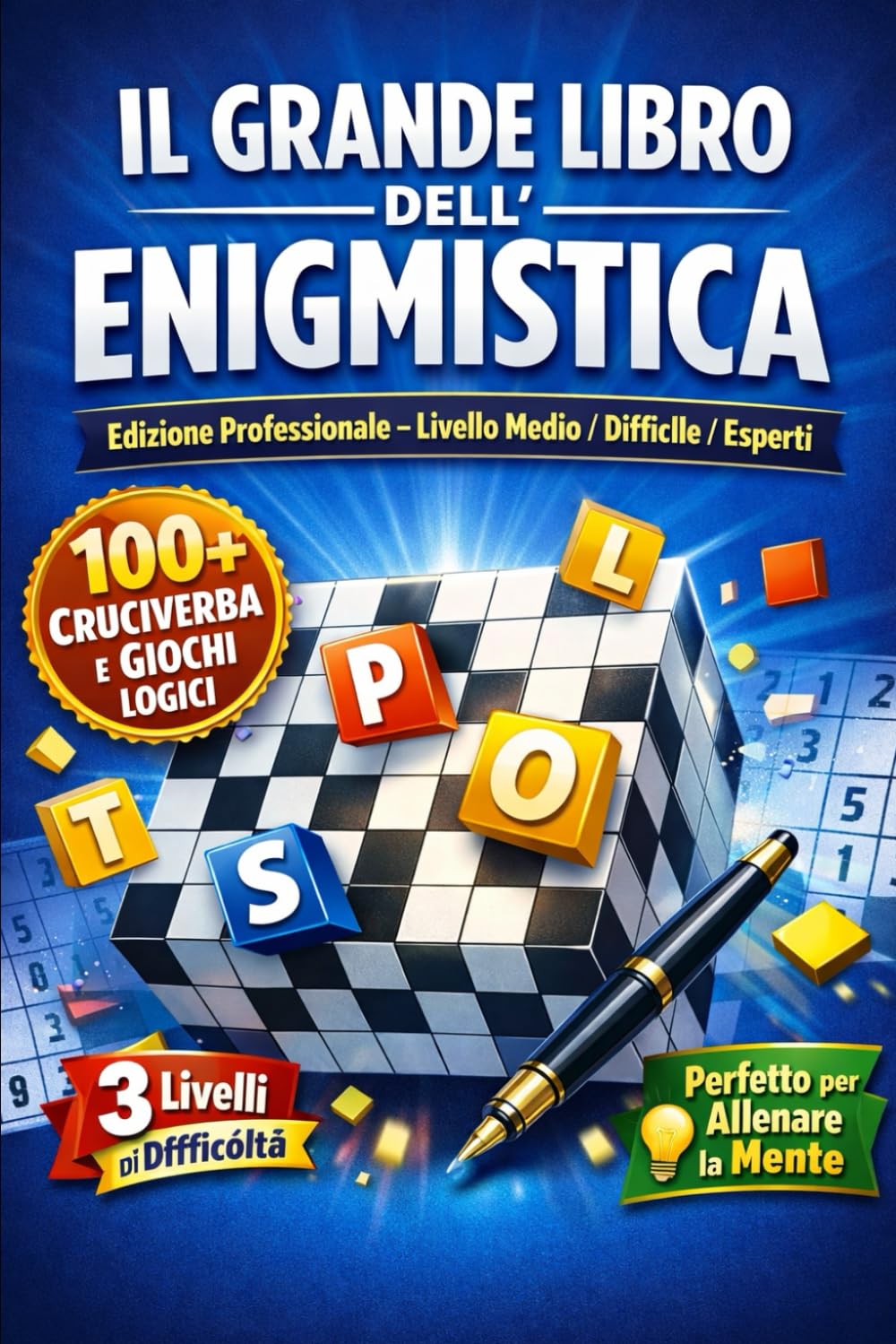 IL GRANDE LIBRO DELL’ENIGMISTICA: Edizione Professionale – Livello Medio / Difficile / Esperti”