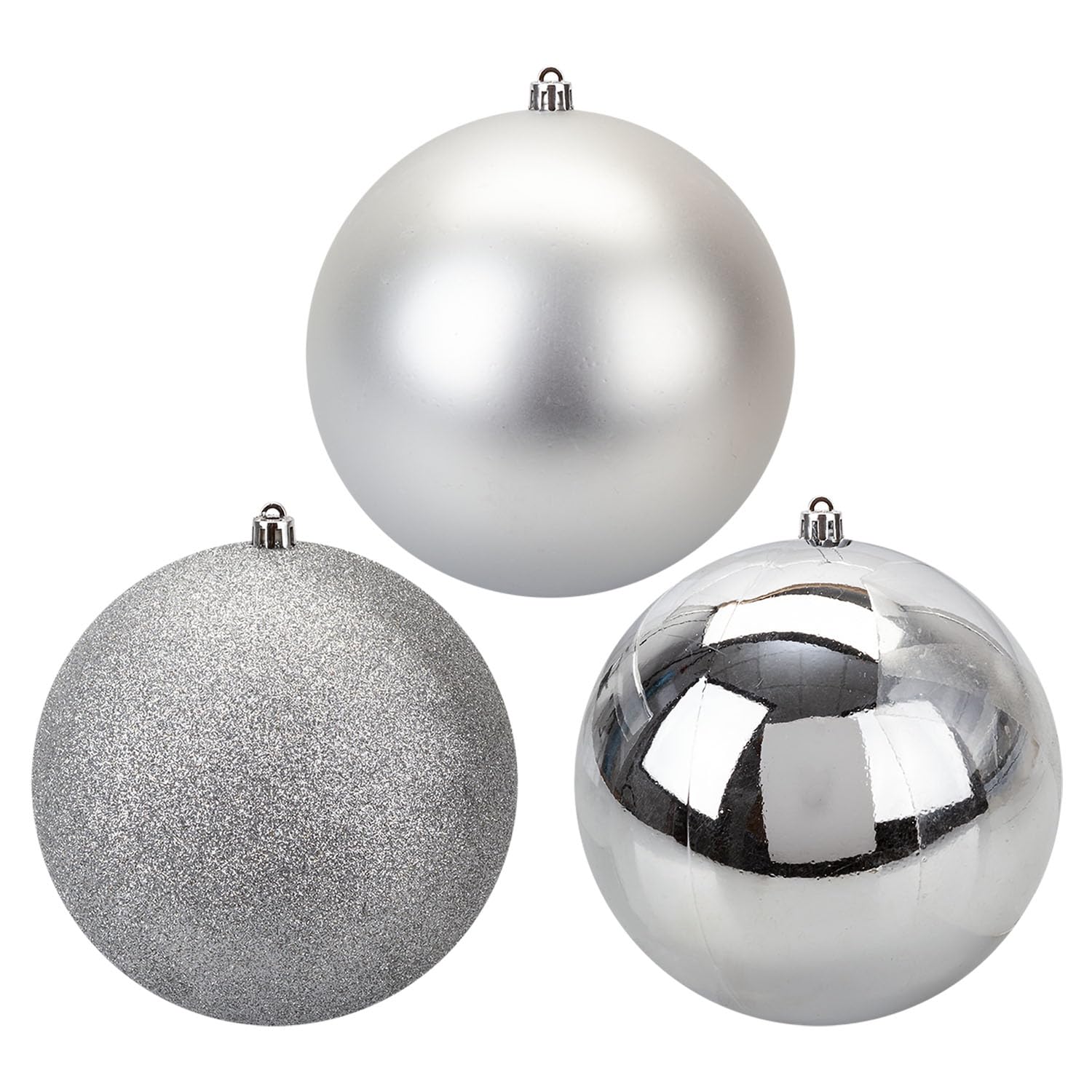 VFM e-Store Christmas Bauble Decoration 14cm Silver