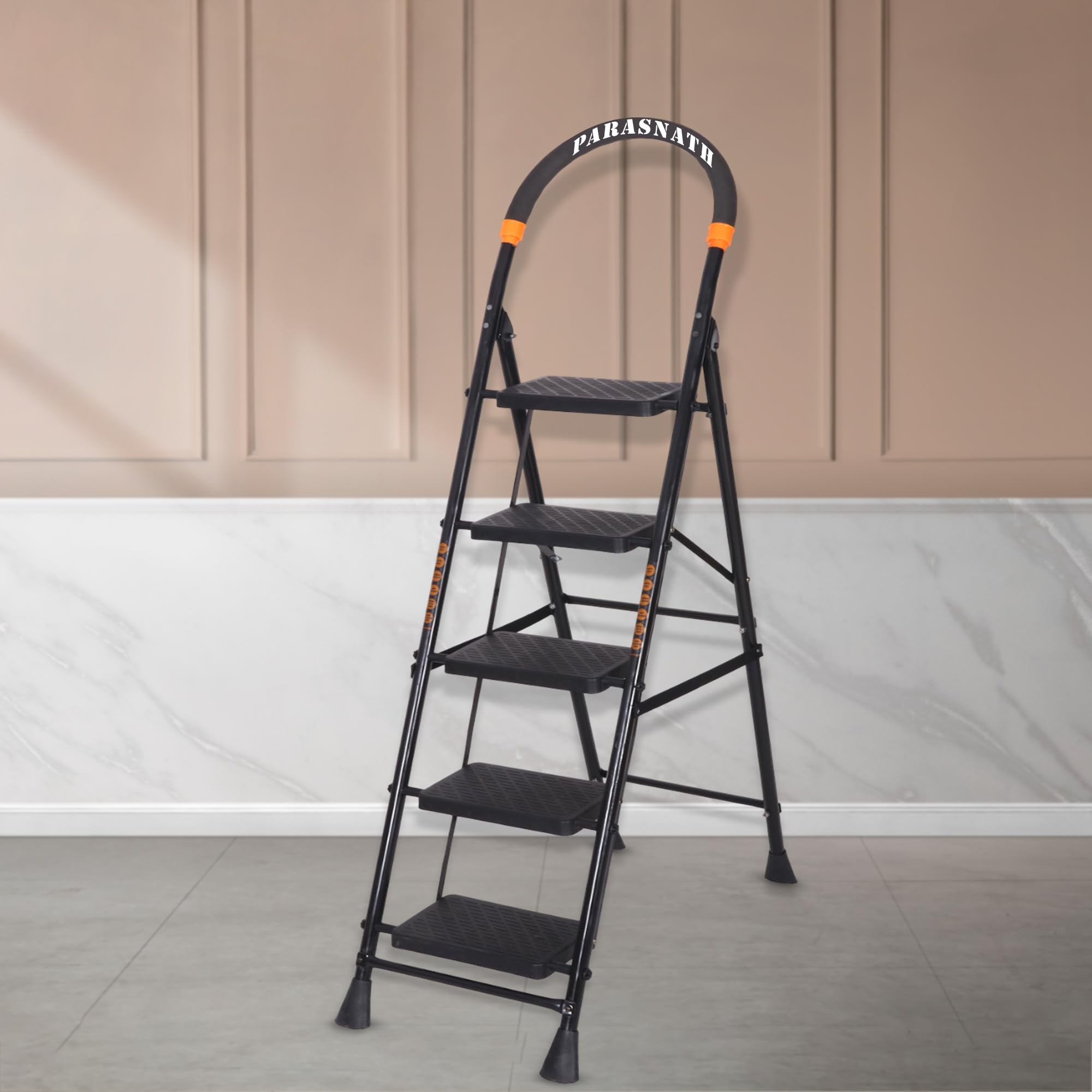 Parasnath 7-Step GoUp Steel Ladder Grey | Foldable Lightweight Step Ladder with Anti-Skid Plastic Steps | Durable and Safe | 6-Year Manufacturer Warranty | Made in India — Amazon image 14