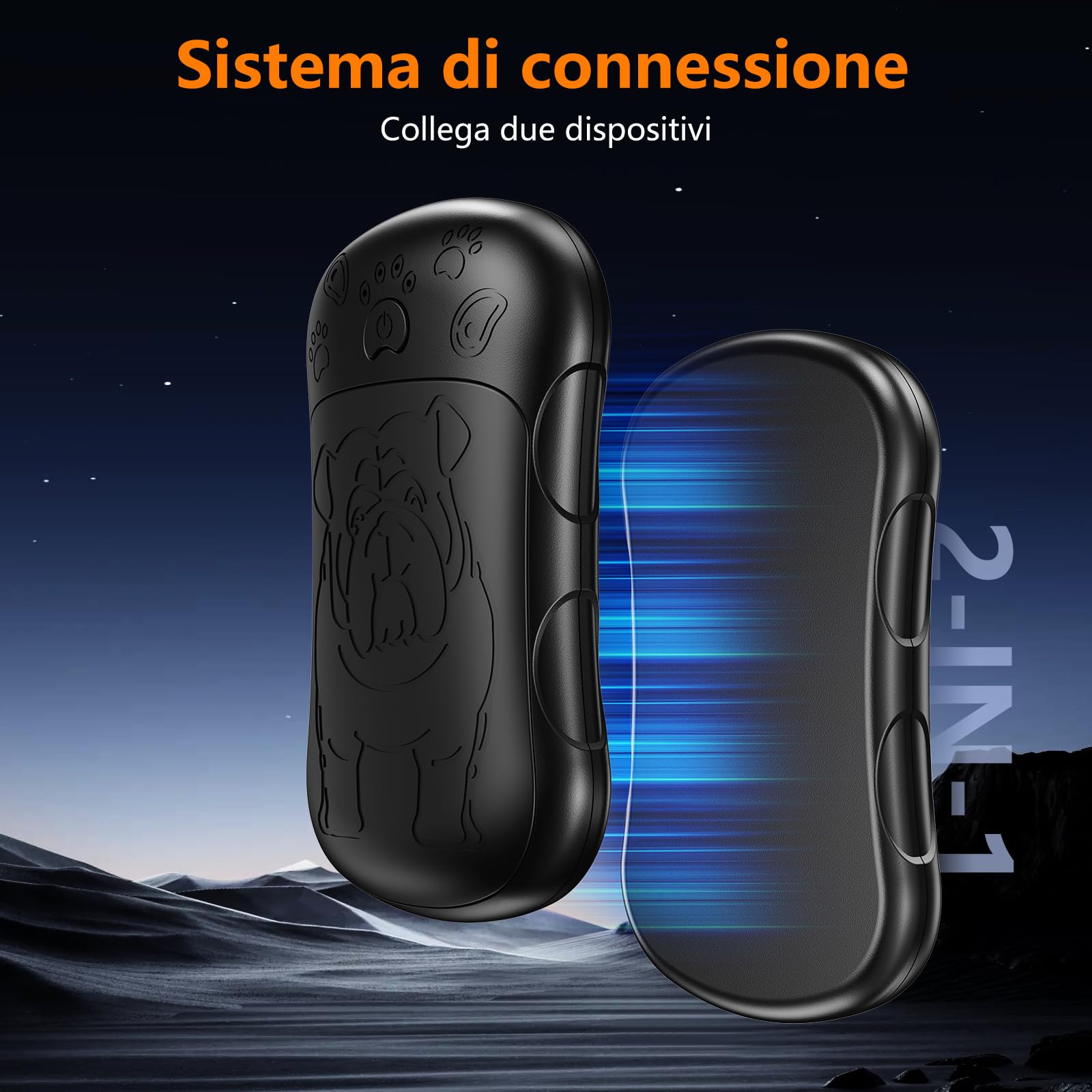 Scaldamani Elettrico 2-in-1 6000 mAh Ricaricabile 4 Livelli Temperatura 18 Ore Motivo Bulldog