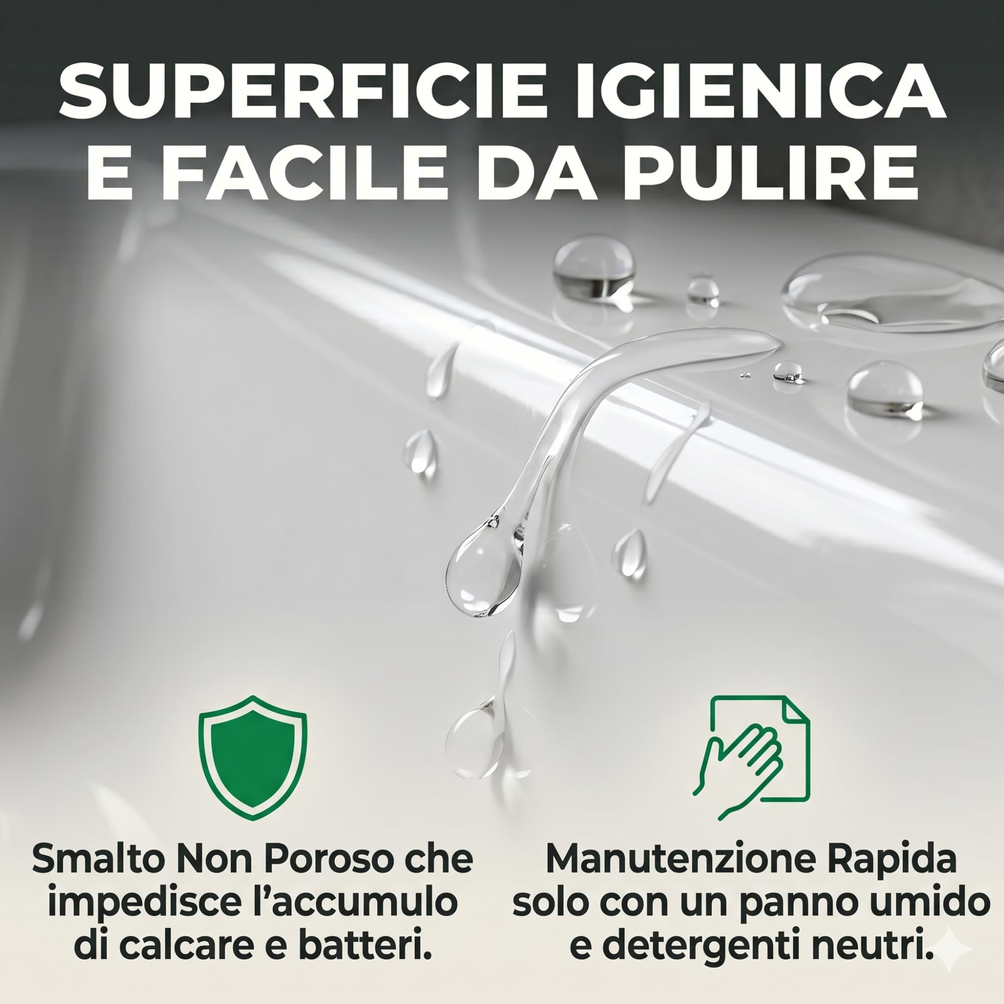 Lavabo Lavatoio Galassia Meg11 65x45 Bianco in Ceramica Lucida, Made in Italy - Lavatoio Filo Muro Ampio Arredo Bagno Design Contemporaneo - Vasca per Lavanderia Resistente - Facile da Pulire (65x45)