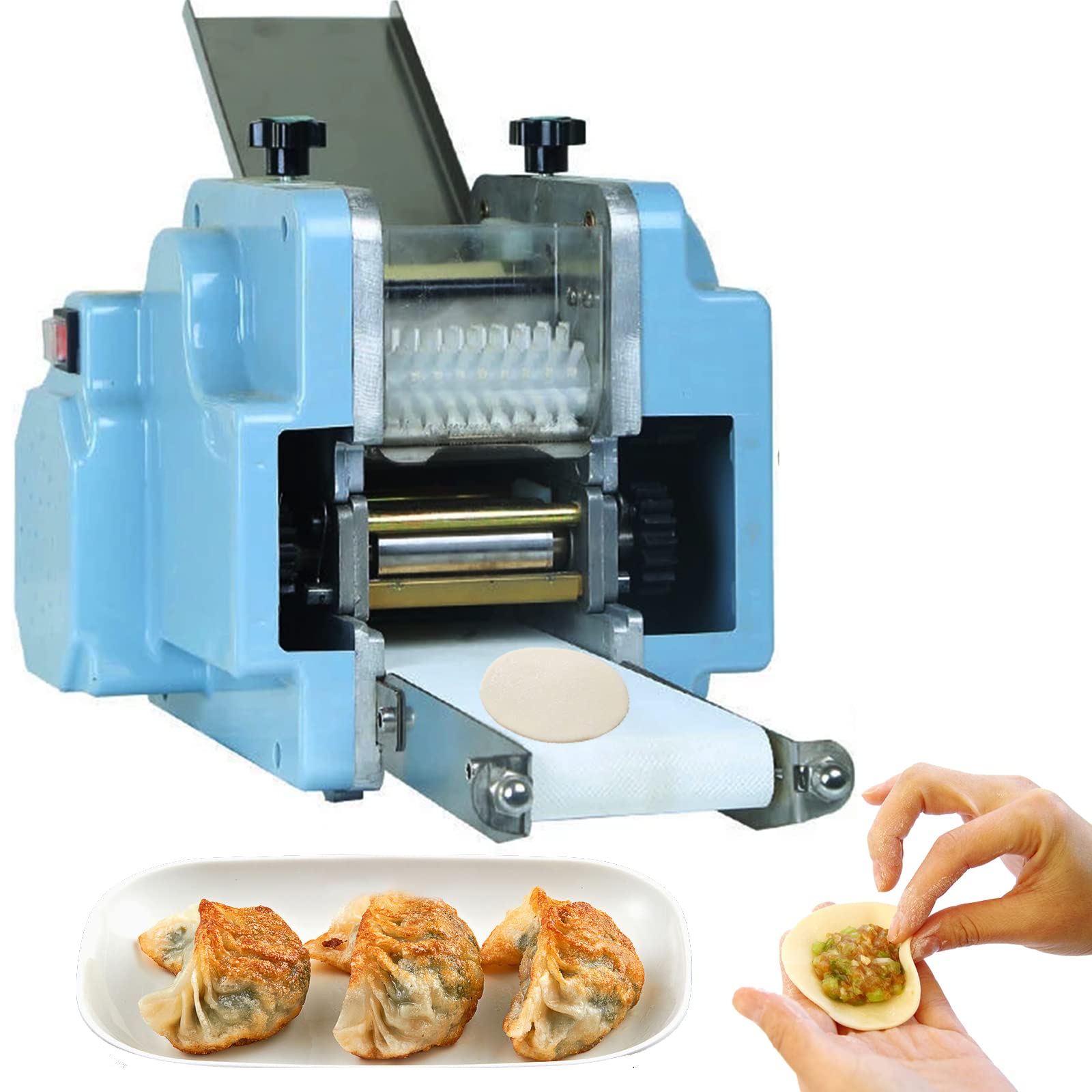 Dumpling Skin Maker Spring Roll Dough Roller Commercial Wrapper Machine For Wonton Ravioli Pierogi E