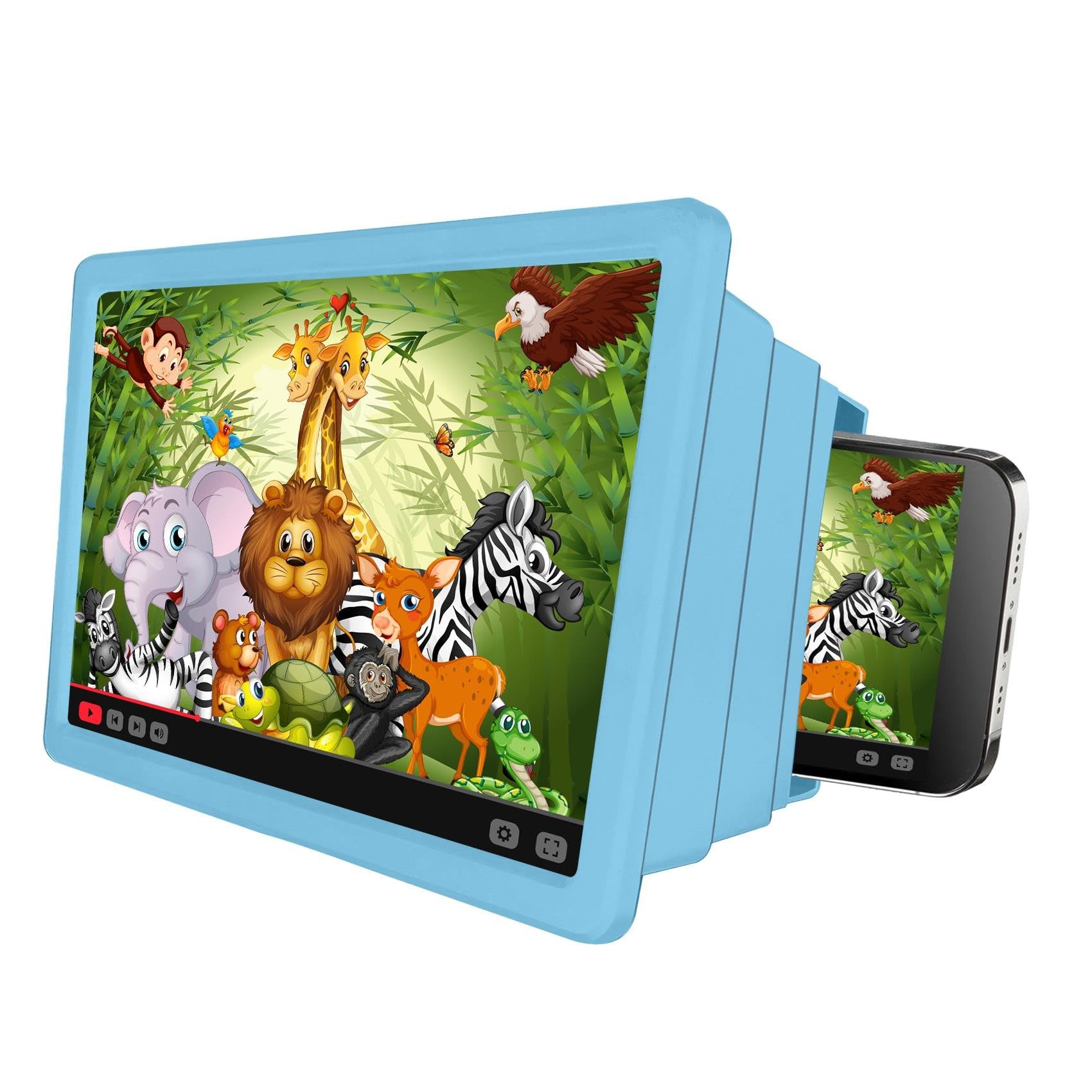 Celly Zubehör Smartphones Marke Modell Screen Magnifier Kids Lightblue