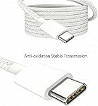 USB C Câble de charge rapide (2 Pack 10FT+6FT) Compatible avec Apple iPhone 17 air/ 16/15 pro max/Plus, longue USB C à USB Cordes de chargeur de type C 10 pieds pour Apple iPhone air/17/16/15.