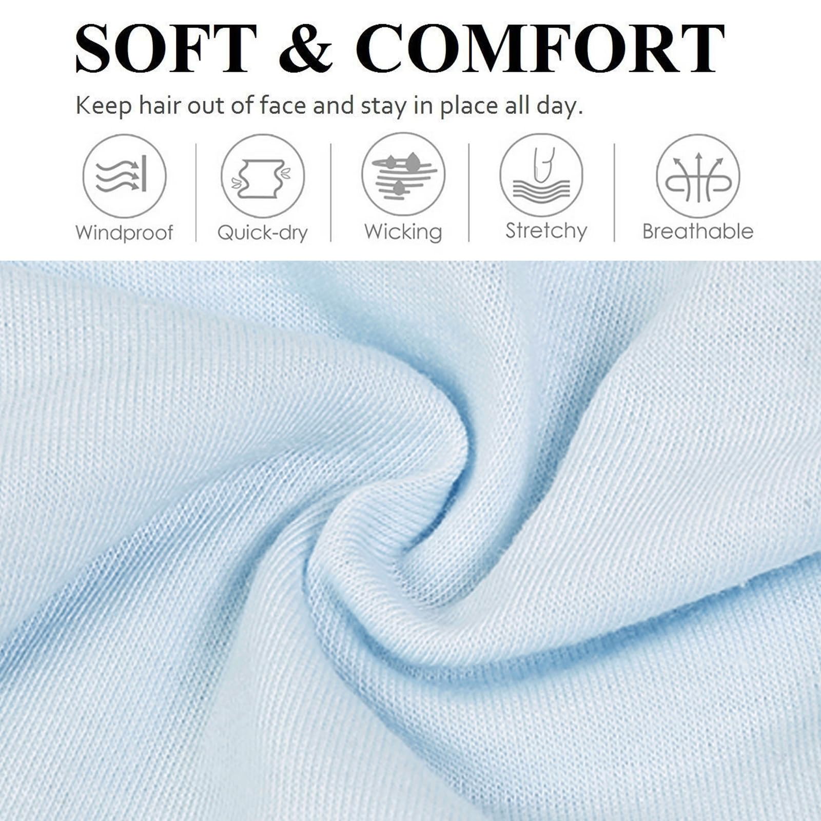 Huachi Headbands for Women Non Slip Women's Fashion Headbands Wide Headbands for Women's Hair Head Band Short Hair for Workout Yoga Sports Exercise Sweatbands Summer Hair Accessories Elastic Hair Band