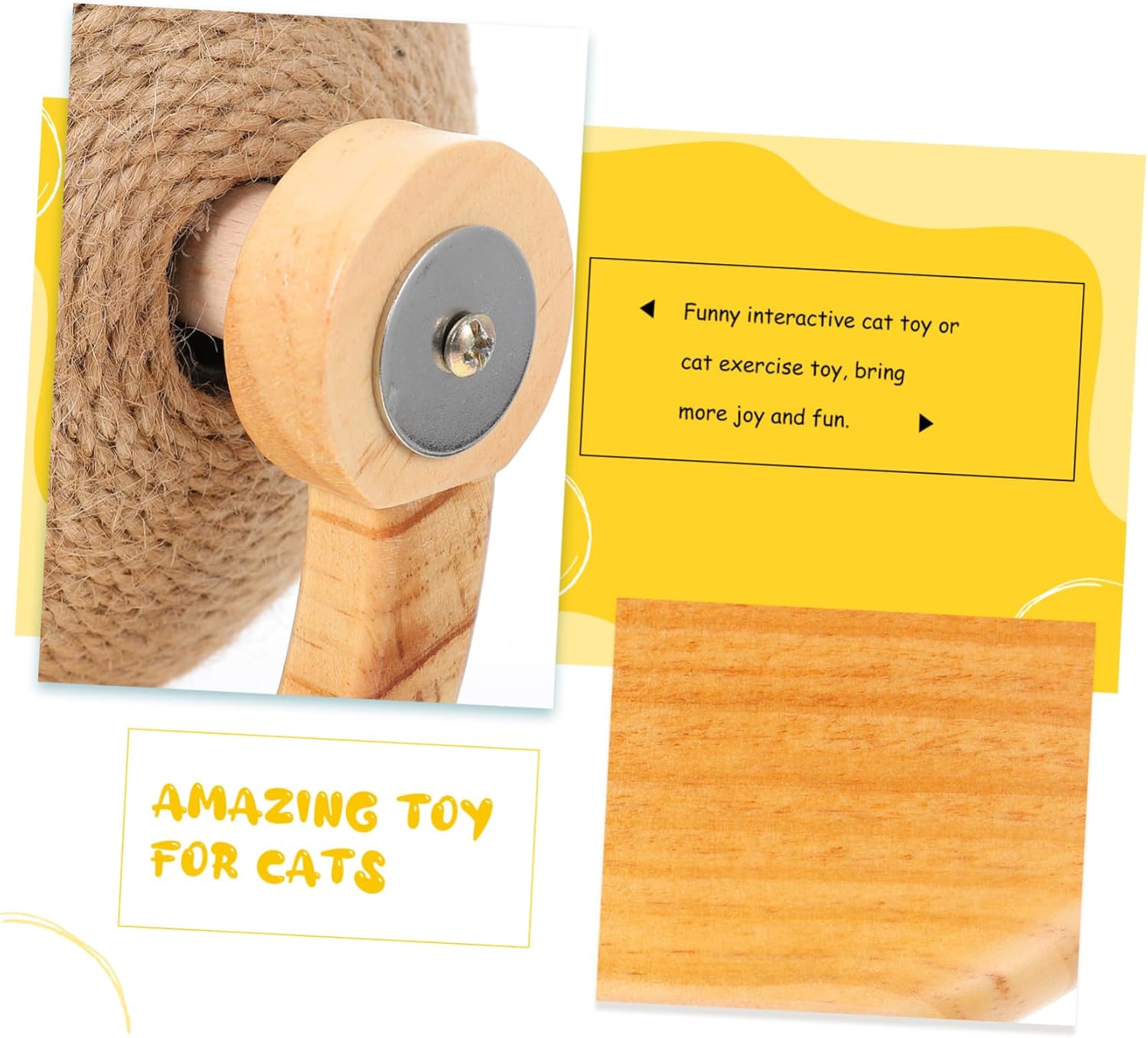 Cat Scratcher Toy for Kittens Engaging Cat Grinding Claws Toy to Satisfy Scratching Instinct Indoor Pet Supplies for Exercise and Design