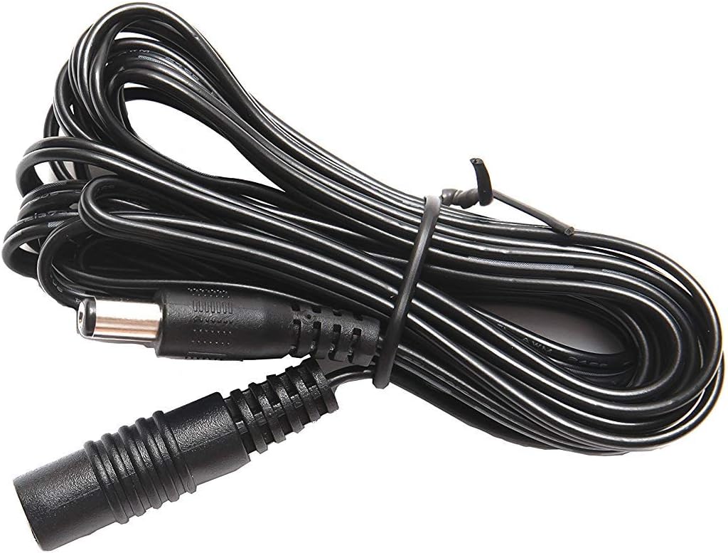 OMNIHIL 10 Feet 2.1millimeters x 5.5millimeters DC Plug Extension Cable Compatible with Power Adapter, 20AWG