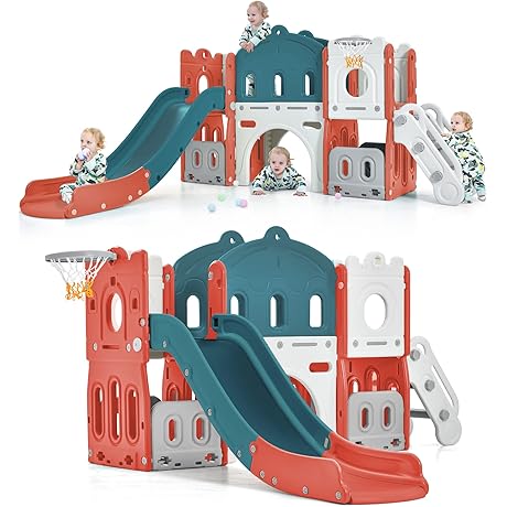 Ultimate Backyard Playtime: Little Tikes 6-in-1 Slide & Climber Set