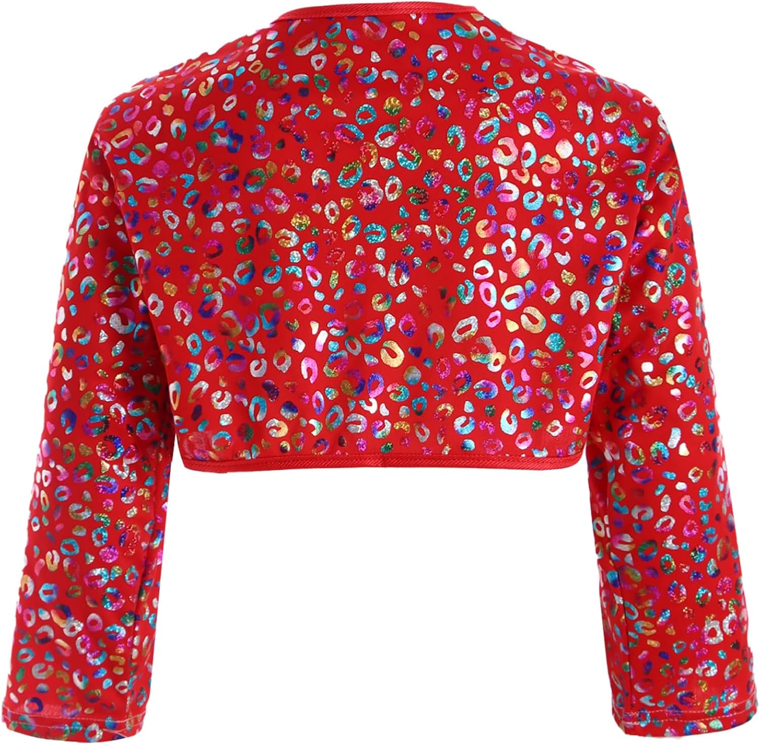 Kids Girls Long Sleeve Bolero Cardigan Shrug Cropped Coats Outerwear